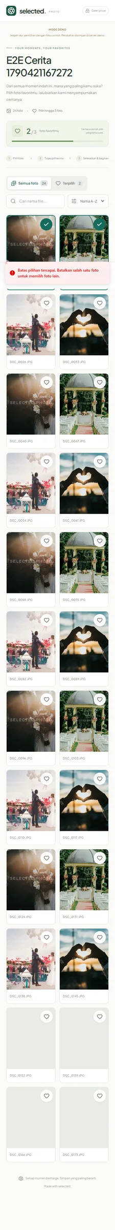 Selected Photo   — Photography — tampilan utama